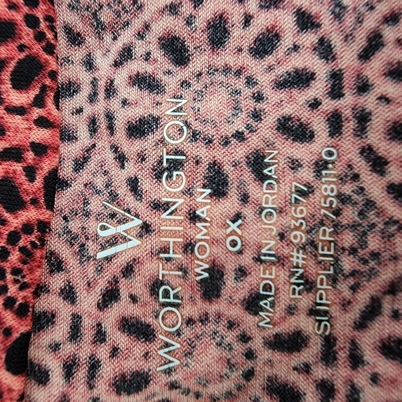 Worthington Wrinkle Free Rust Color Cowl Neck Sleeveless Women's Top Size OX - Picture 3 of 5